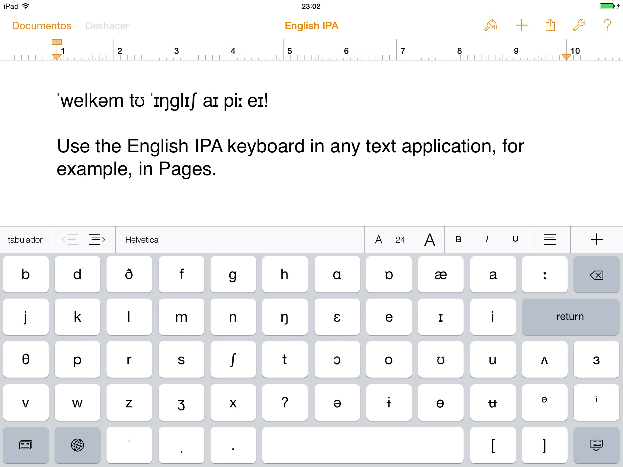 English IPA Keyboard screenshot 2