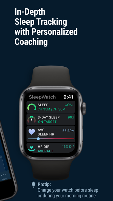 Sleep Watch - Auto sleep monitor using your watch Screenshot 2