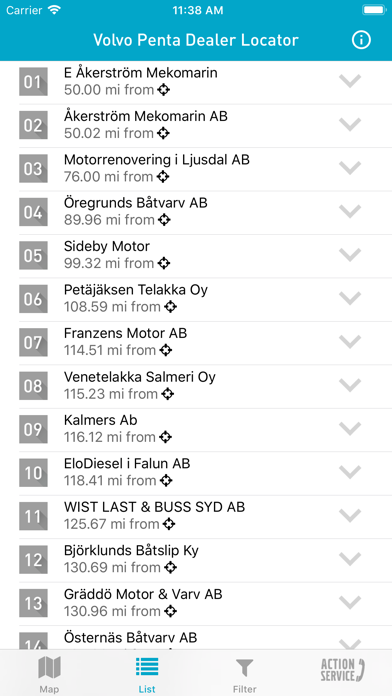 Volvo Penta - Dealer Locator screenshot 2