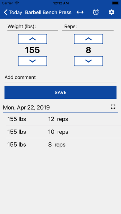 Gym Buddy - Workout Log screenshot 2