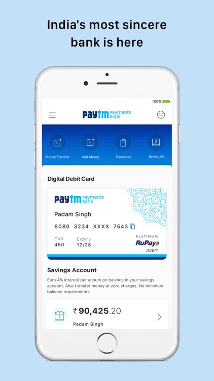 Paytm- Payments & Bank Account
