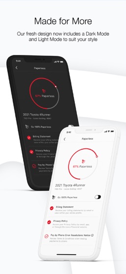 Toyota Financial Services app screenshot