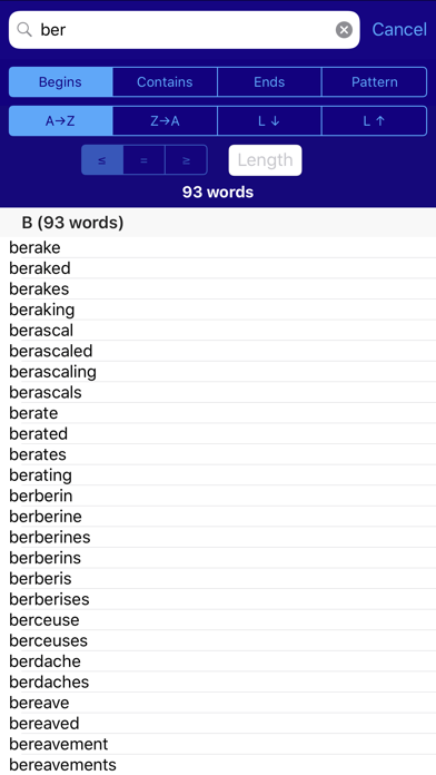 Lexica Word Finder for ENABLE screenshot 2