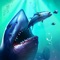 海底大猎杀是一款海洋鱼类模拟游戏，玩家在游戏中扮演海洋中的一条小鱼，通过不断的进食其他小鱼从而获得进化，最终成为海洋中食物链顶端的生物---大白鲨。