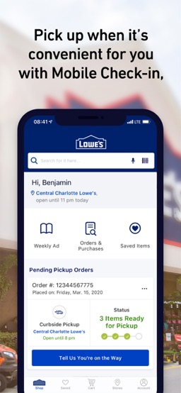 Lowe's Home Improvement app screenshot