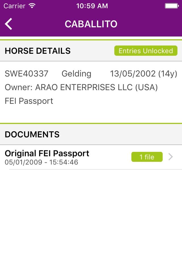 FEI HorseApp screenshot 3