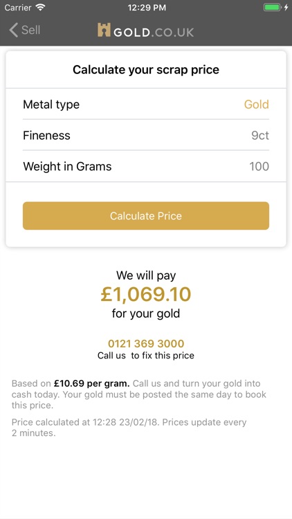 Live Gold Price - Gold.co.uk screenshot-5