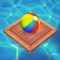 Bonk Beach Ball is a 3D physics and balancing game where you drag a big beach ball around and aim for the hole inside the lifebuoy