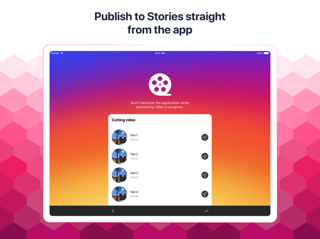 ‎CutStory Stories video editor Screenshot