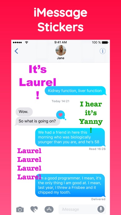 Yanny or Laurel ! Sticker App screenshot 3