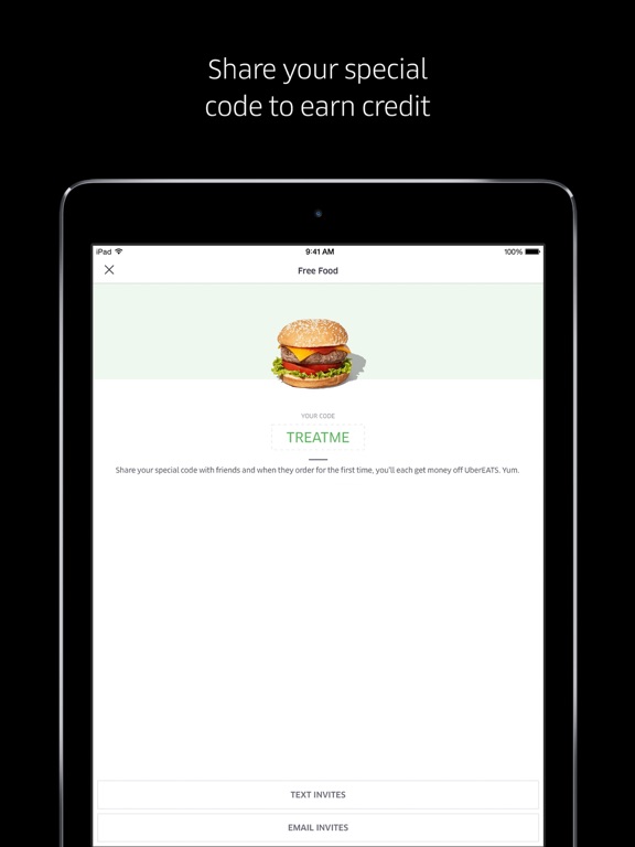 Uber Eats : Livraison de repas iPad captures décran