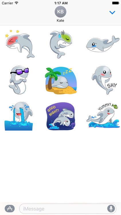 Adorable Dolphin Sticker