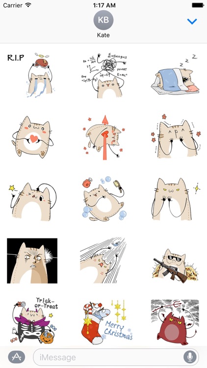 Weird Cat CatMoji Sticker