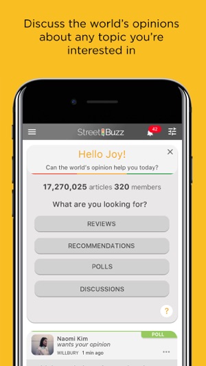 StreetBuzz: Discover Opinions