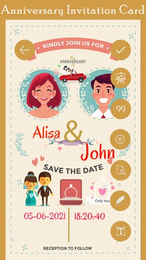 Anniversary Invitation Card HD