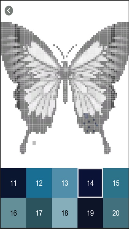 Butterfly & Flower Pixel Color