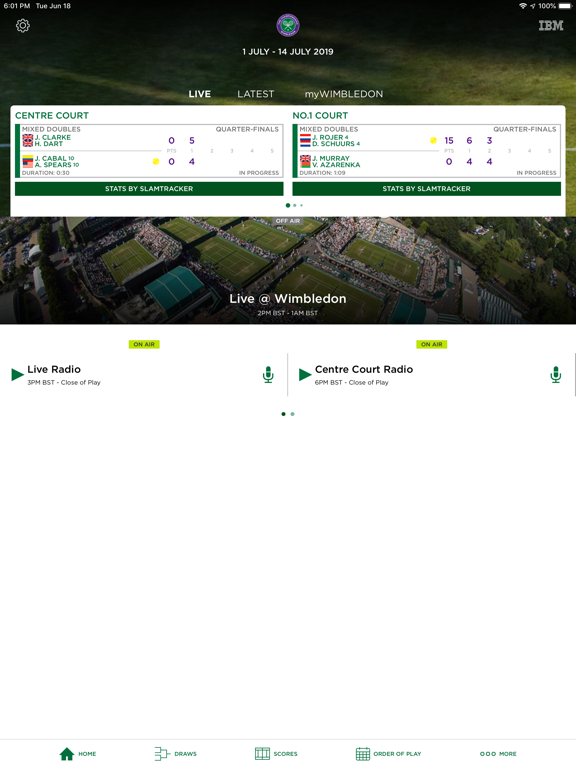 Wimbledon 2021 iPad app afbeelding 2