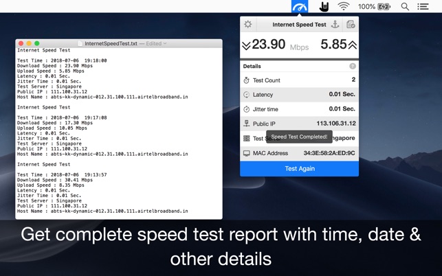Internet Speed Test App For Mac