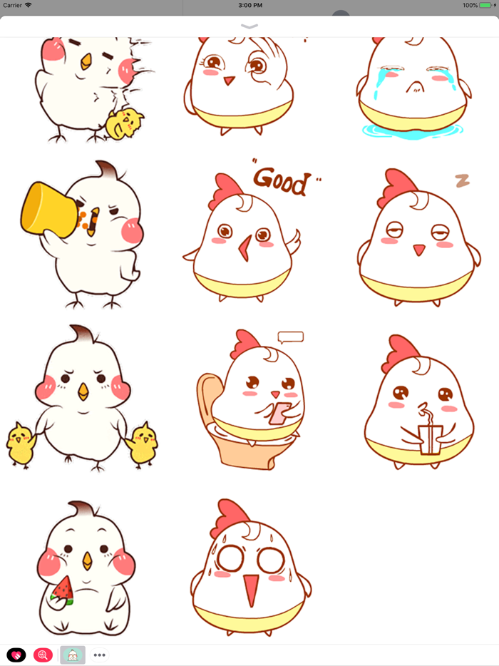Funny Chicky Animated Stickers