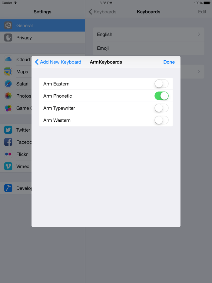 Armenian Keyboards-All layouts