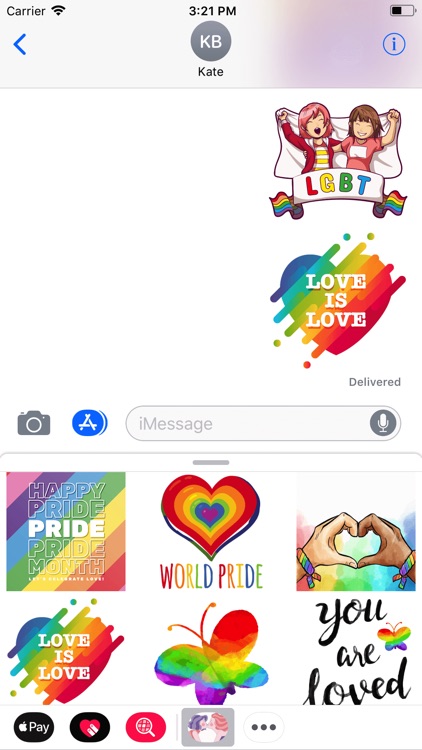 Girl In Pride Love Sticker