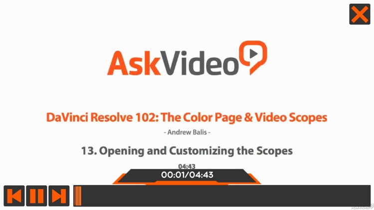 Color Page and Video Scopes