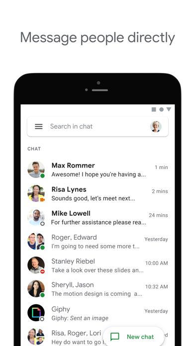 Google Chat iphone images
