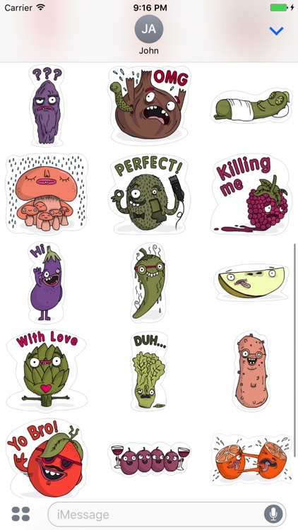 Veggie Stickers