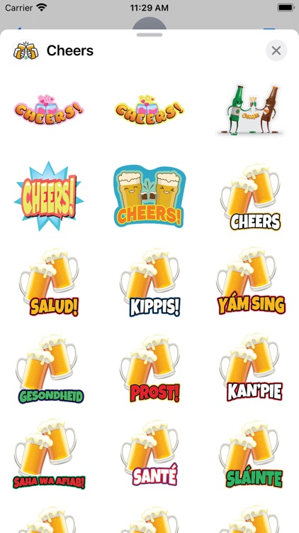 Cheers Stickers Pack