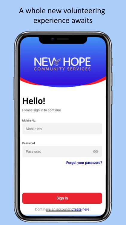 New Hope CS Volunteer App