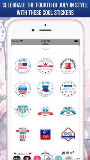 July 4th Stickers For iMessage(圖4)-速報App