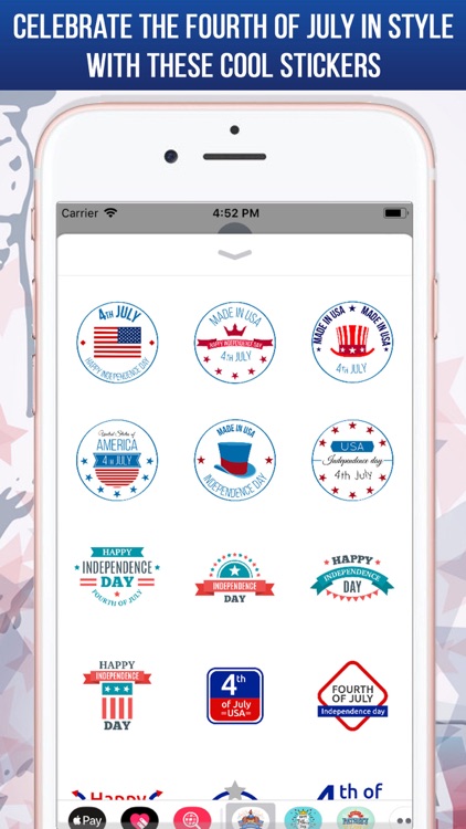July 4th Stickers For iMessage screenshot-3