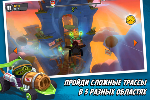 Скриншот из Angry Birds Go!