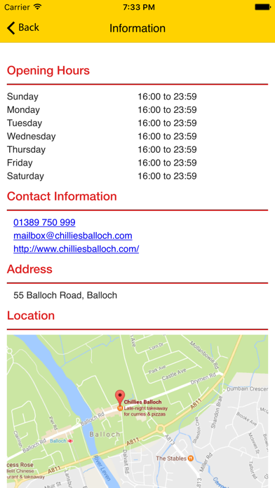 How to cancel & delete Chillies Balloch from iphone & ipad 1