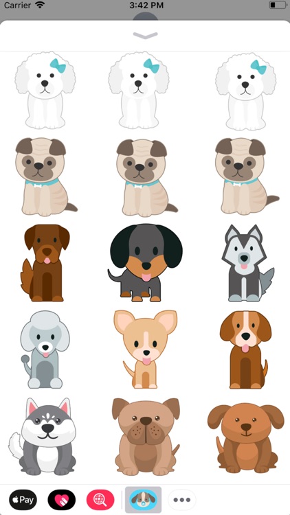 Animated Crazy Dogs Stickers