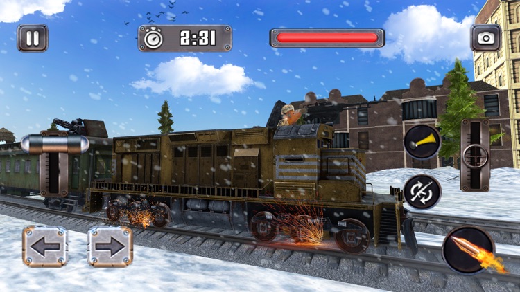 US Army Battle Train Driver 3D screenshot-3