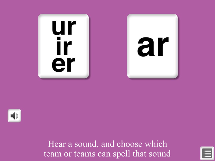 Sounds Have Letter Teams 5