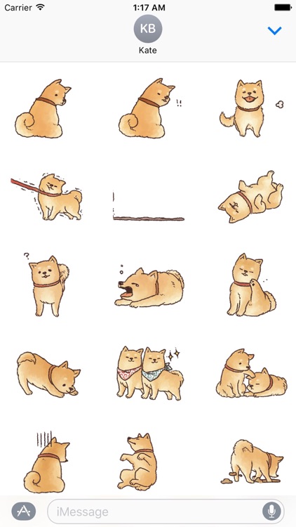 A Cute Shiba Inu Stickers By Phuong Ho