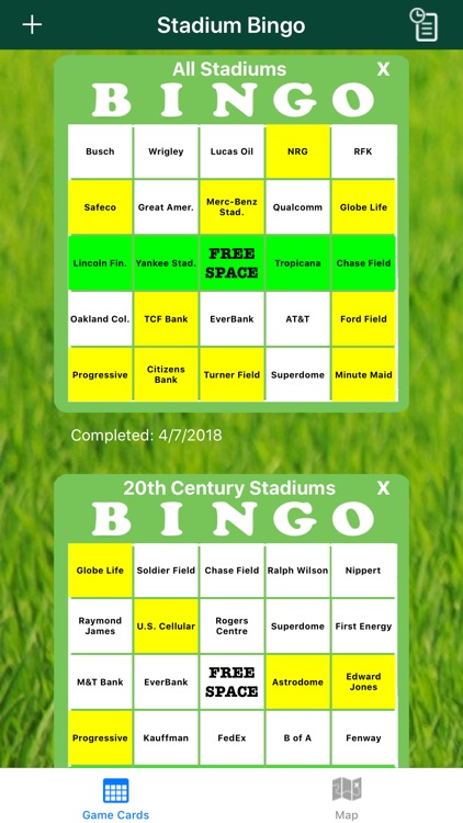 Stadium Bingo!