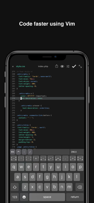 ‎Buffer Editor - Code Editor Screenshot