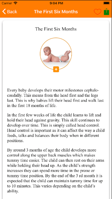 Baby's Motor Milestones screenshot 3