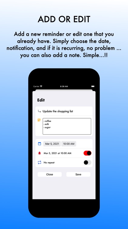 Gasti - reminders made simple screenshot-5