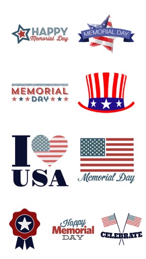 Memorial Day Greetings Sticker