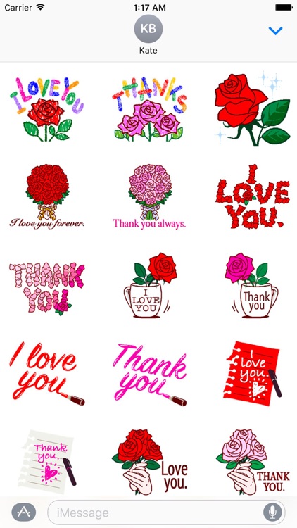 Love You And Thank You Sticker