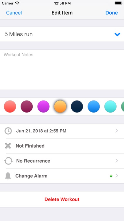 Workout Calendar - Motivation