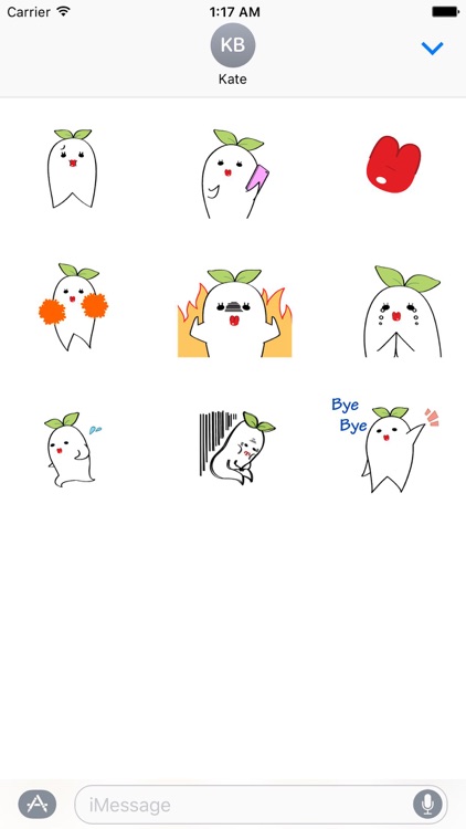 Animated Charming Radish Emoji