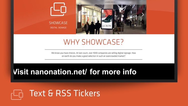 Showcase Digital Signage