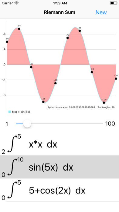 Riemann Sum screenshot 3