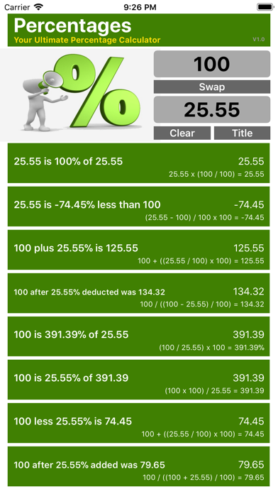 Ultimate Percentage Calculator screenshot 2