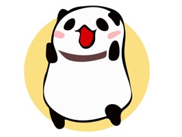 もっちりフォルムののんびりパンダ、寝ることとごろごろすることが大好きな「もちぱんだ」で、メッセージにゆるゆるオーラを持ち込もう!